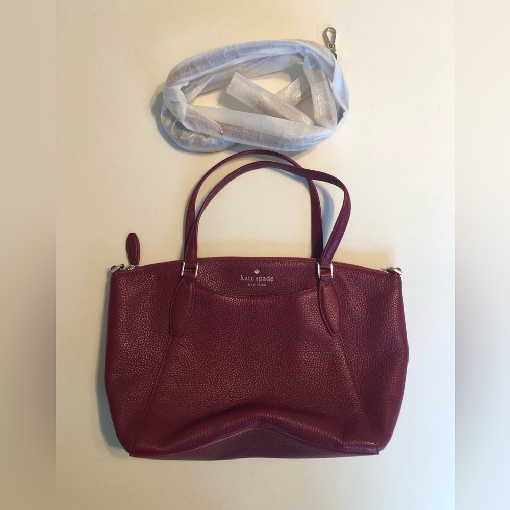 Kate Spade Leather Cranberry Shoulder Bag